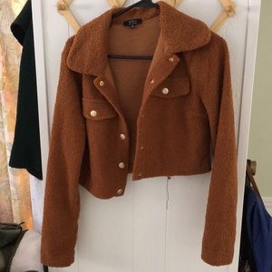 Forever 21 boucle cropped jacket